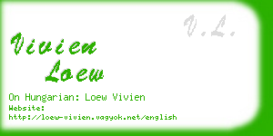 vivien loew business card
